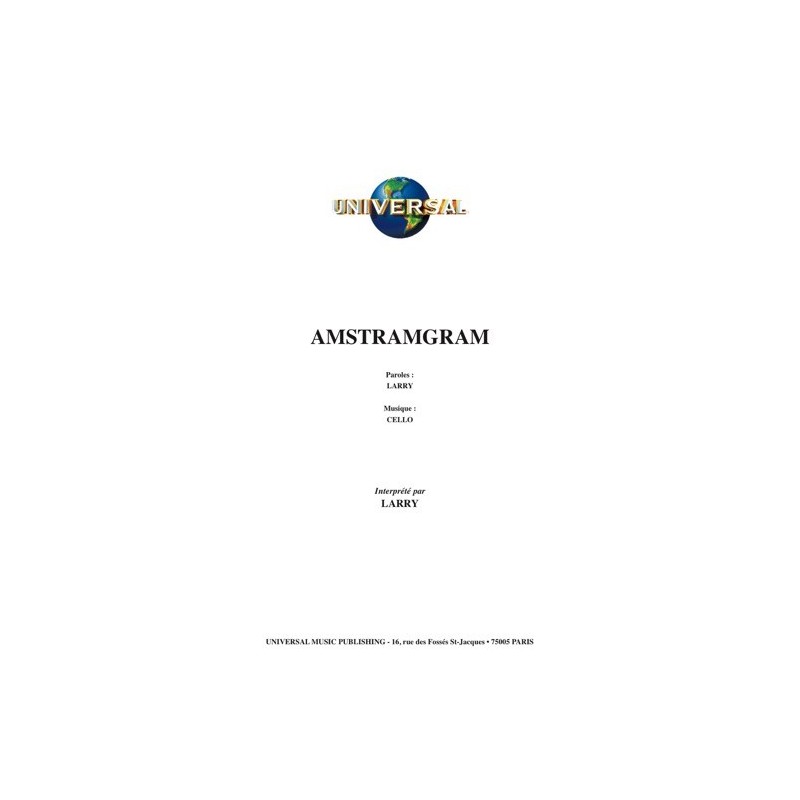 Partition AMSTRAMGRAM LARRY