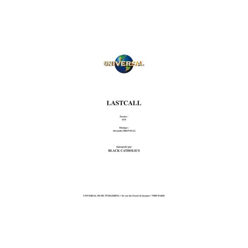 Partition LASTCALL BLACK CATHOLICS