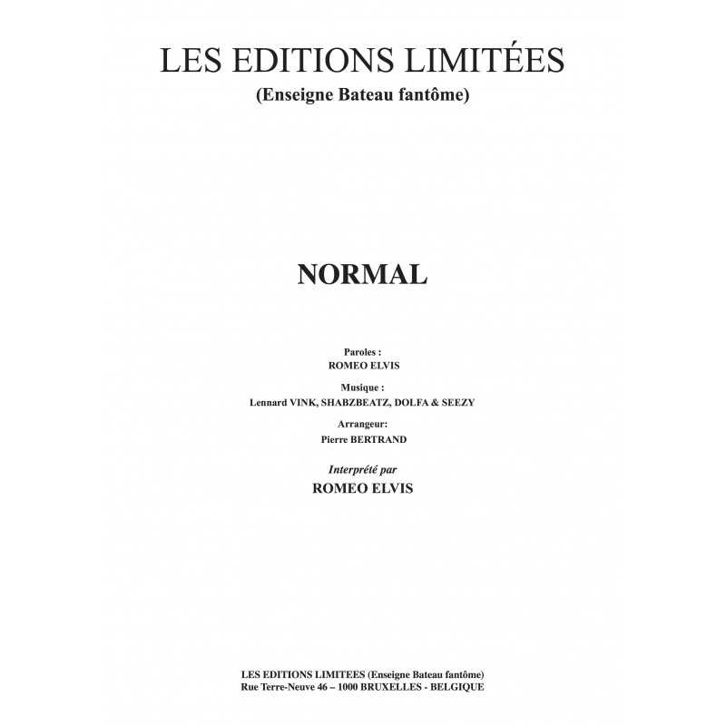 Sheet music NORMAL ROMÉO ELVIS