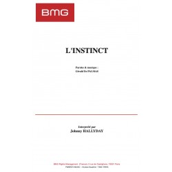 sheet music L'INSTINCT