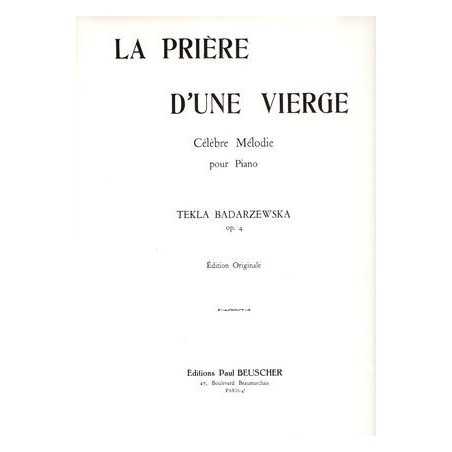 LA PRIÈRE D'UNE VIERGE