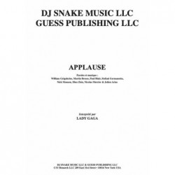 Sheet music APPLAUSE Lady Gaga
