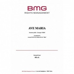 Partition AVE MARIA Bilal