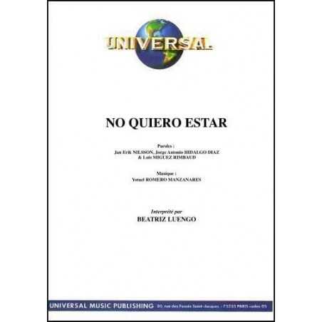 NO QUIERO ESTAR
