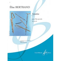 Partition SONATINE OPUS 6 Elise BERTRAND