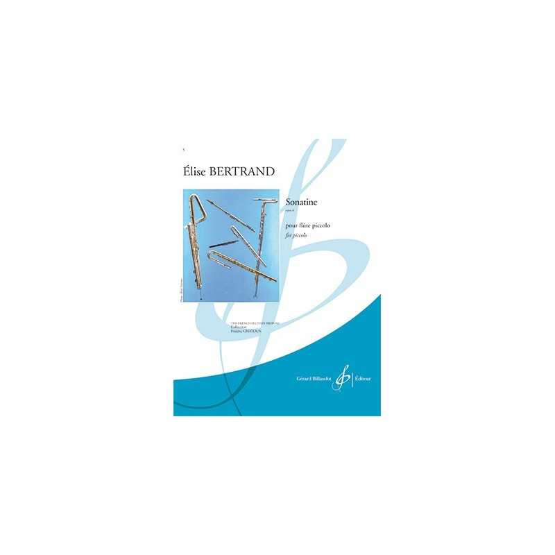 Partition SONATINE OPUS 6 Elise BERTRAND