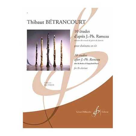 10 ÉTUDES D'APRÈS JP RAMEAU