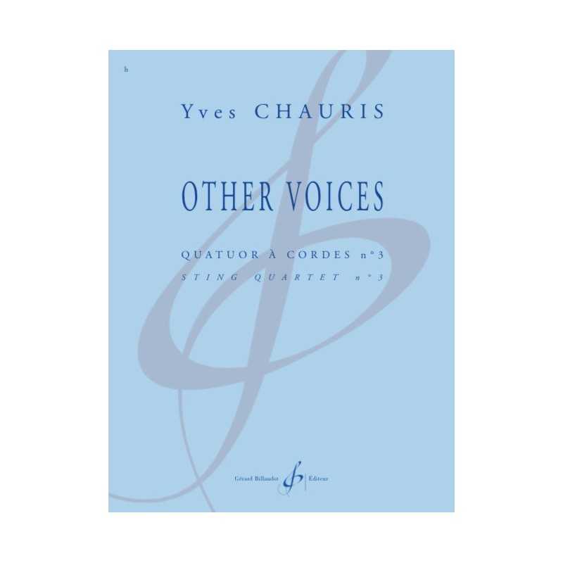 Partition OTHER VOICES Yves CHAURIS