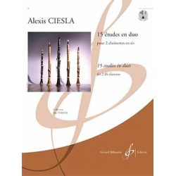 Partition 15 ETUDES EN DUO Alexis CIESLA