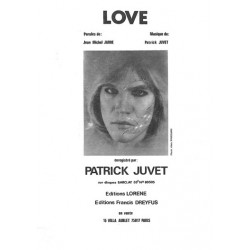 Sheet music LOVE Patrick JUVET