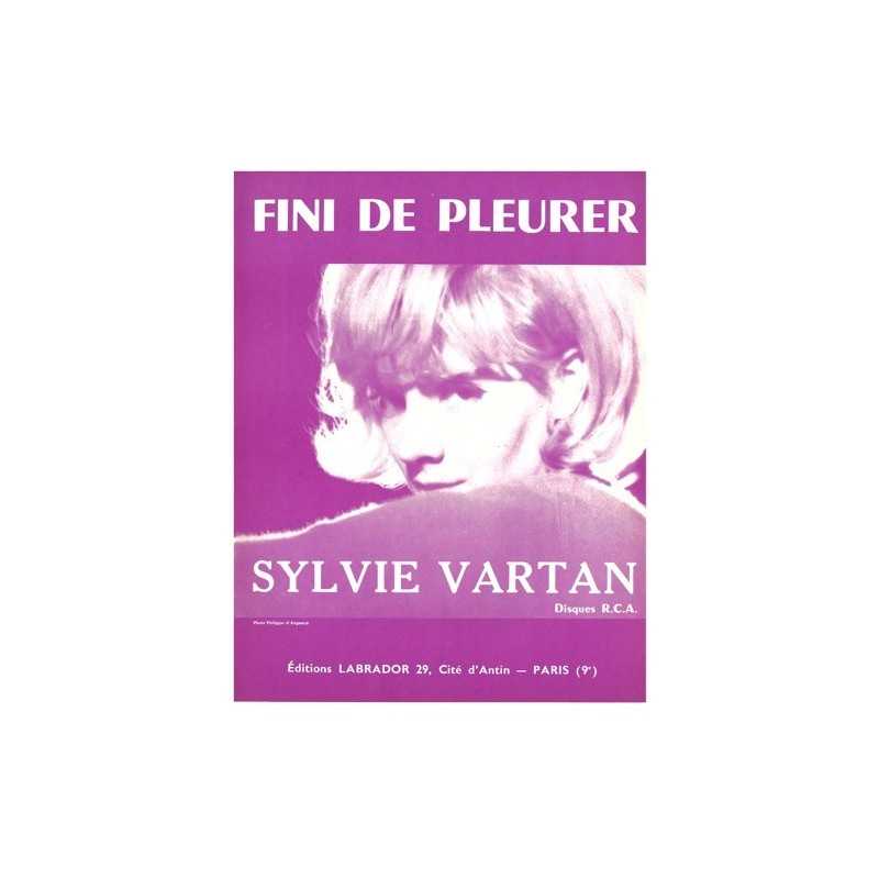 Partition FINI DE PLEURER Sylvie VARTAN