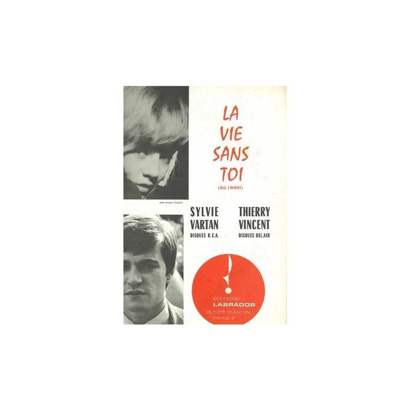 Partition LA VIE SANS TOI Sylvie VARTAN