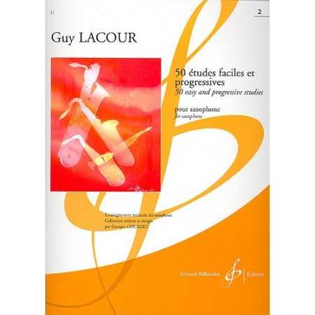 50 ETUDES FACILES ET PROGRESSIVES VOL.2 (SAXOPHONE)