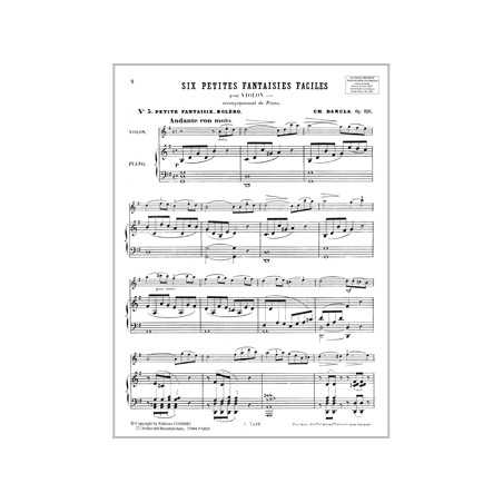 Petites fantaisies faciles (6) Op.126 n°5 Boléro