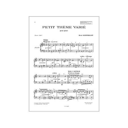 PETIT THÈME VARIÉ