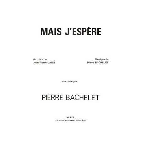 MAIS J'ESPÈRE