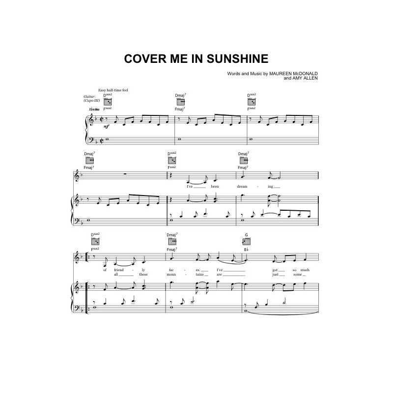 COVER ME IN SUNSHINE