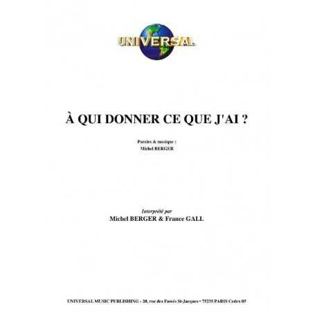 À QUI DONNER CE QUE J'AI