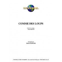 Partition COMME DES LOUPS Michel BERGER