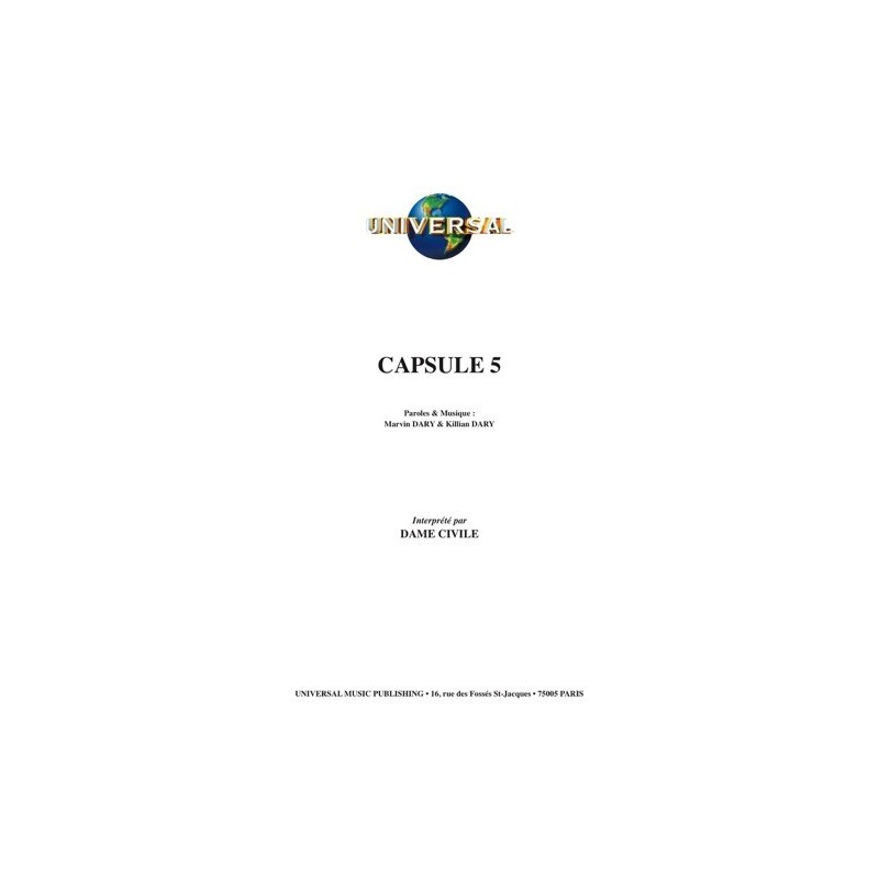 Partition CAPSULE 5 DAME CIVILE