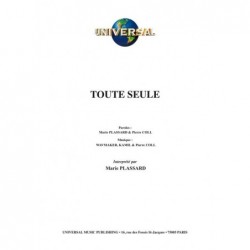 Partition TOUTE SEULE  Marie PLASSARD