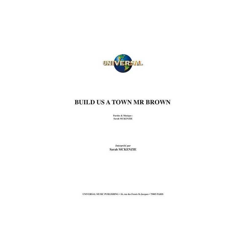 Partition BUILD US A TOWN MR BROWN Sarah MCKENZIE