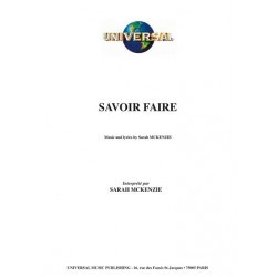 Partition SAVOIR FAIRE Sarah MCKENZIE