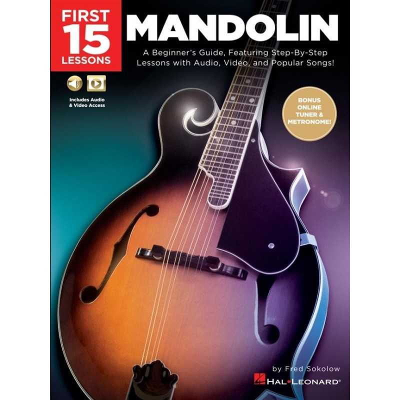 Book & Media-Online FIRST 15 LESSONS - MANDOLIN Divers Artistes