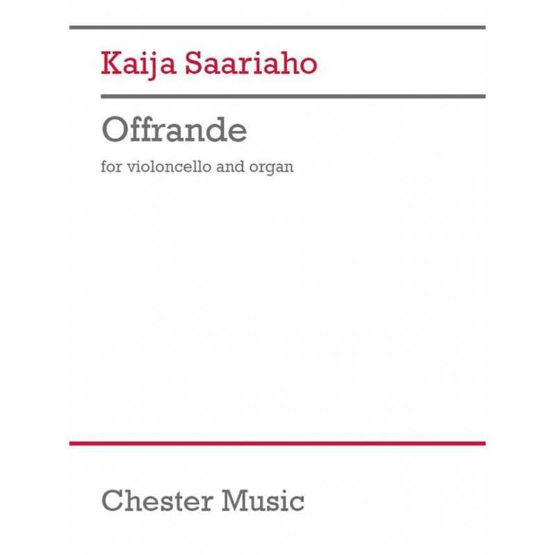 Book & Part OFFRANDE Kaija Saariaho
