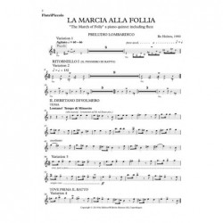 Parties séparées LA MARCIA ALLA FOLLIA (PARTS) Bo Holten