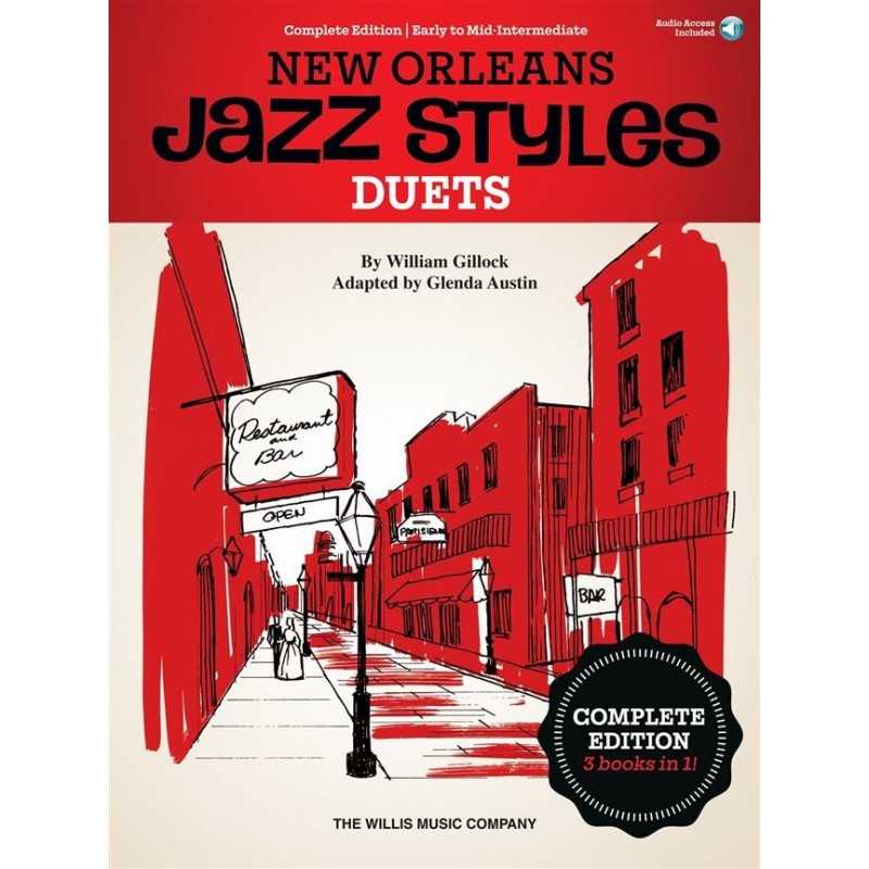 Receui et audio en ligne NEW ORLEANS JAZZ STYLES DUETS - COMPLETE EDITION William Gillock