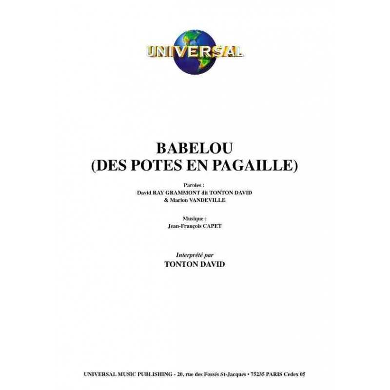 BABELOU (DES POTES EN PAGAILLES)
