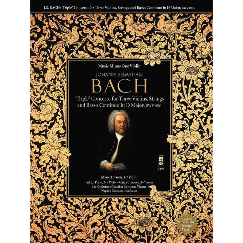 Receuil & 2CD TRIPLE CONCERTO FOR THREE VIOLINS IN C MAJOR Jean-Sébastian Bach