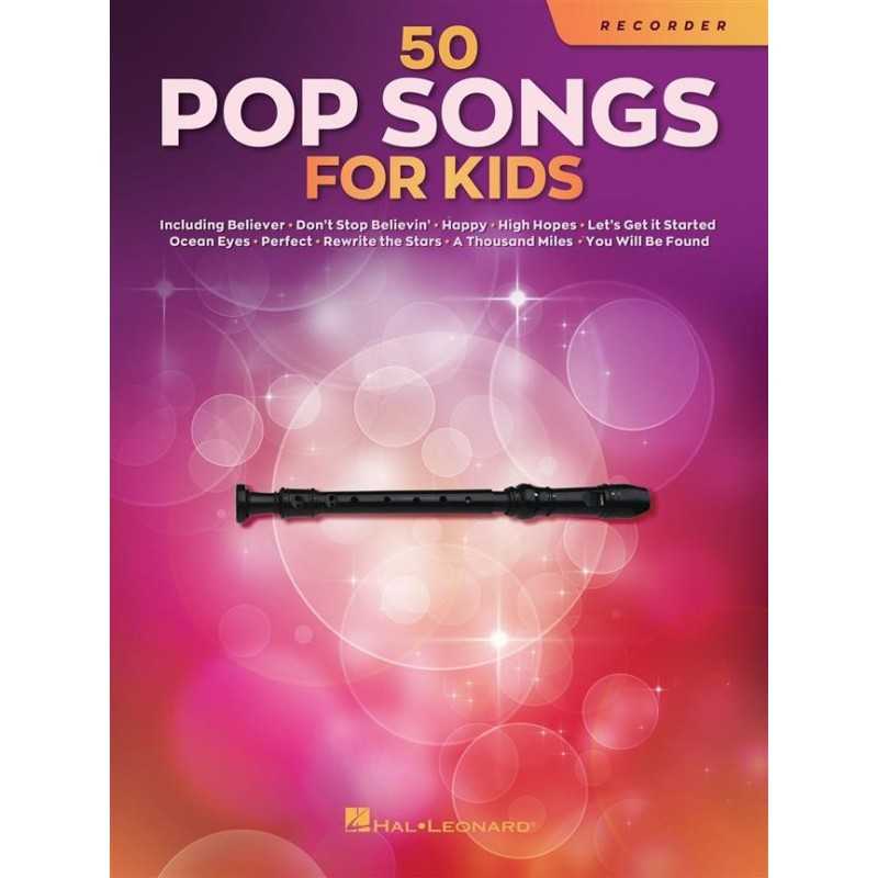 Songbook 50 POP SONGS FOR KIDS (RECORDER) Divers Artistes