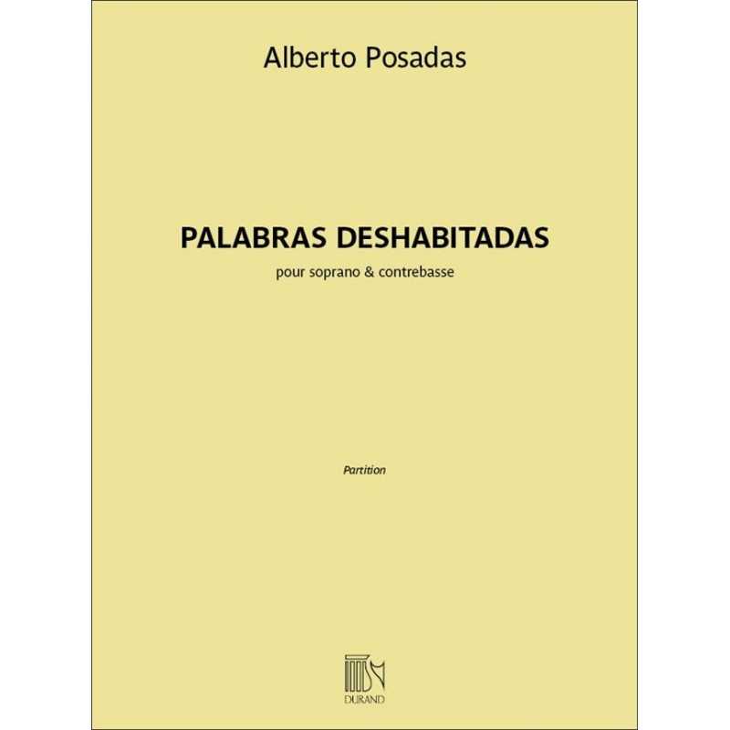 Songbook PALABRAS DESHABITADAS Alberto Posadas