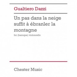 Songbook UN PAS DANS LA NEIGE SUFFIT A EBRANLER UN MONTAGNE Gualtiero Dazzi