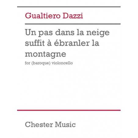 UN PAS DANS LA NEIGE SUFFIT A EBRANLER UN MONTAGNE