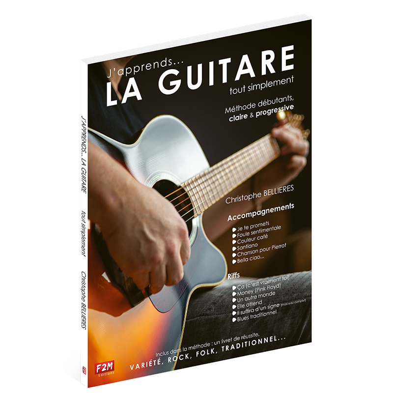Partition J'APPRENDS LA GUITARE TOUT SIMPLEMENT Christophe Bellières