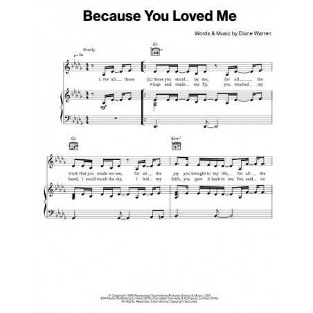 BECAUSE YOU LOVED ME