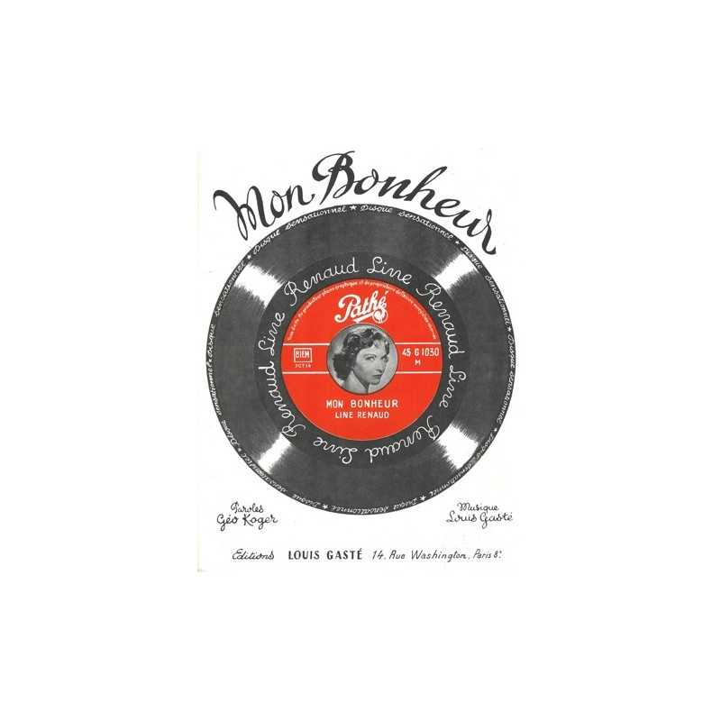 Sheet music MON BONHEUR Line RENAUD