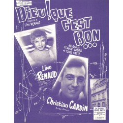 Partition DIEU QUE C'EST BON Line RENAUD