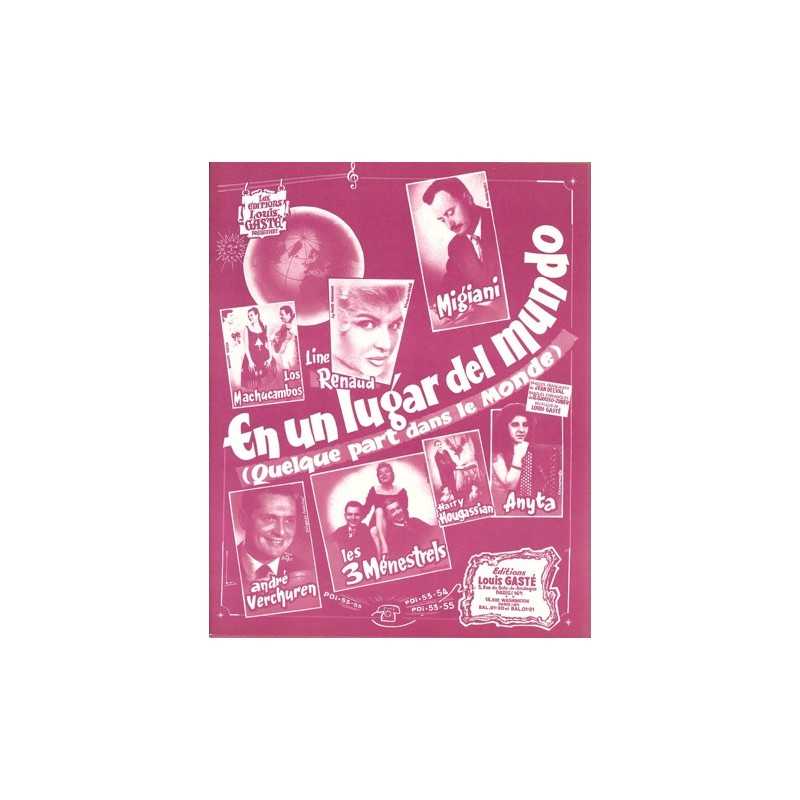 Sheet music QUELQUE PART DANS LE MONDE Line RENAUD
