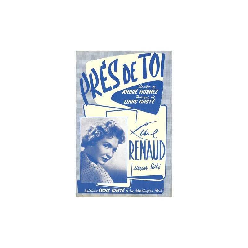 Partition PRÈS DE TOI Line RENAUD
