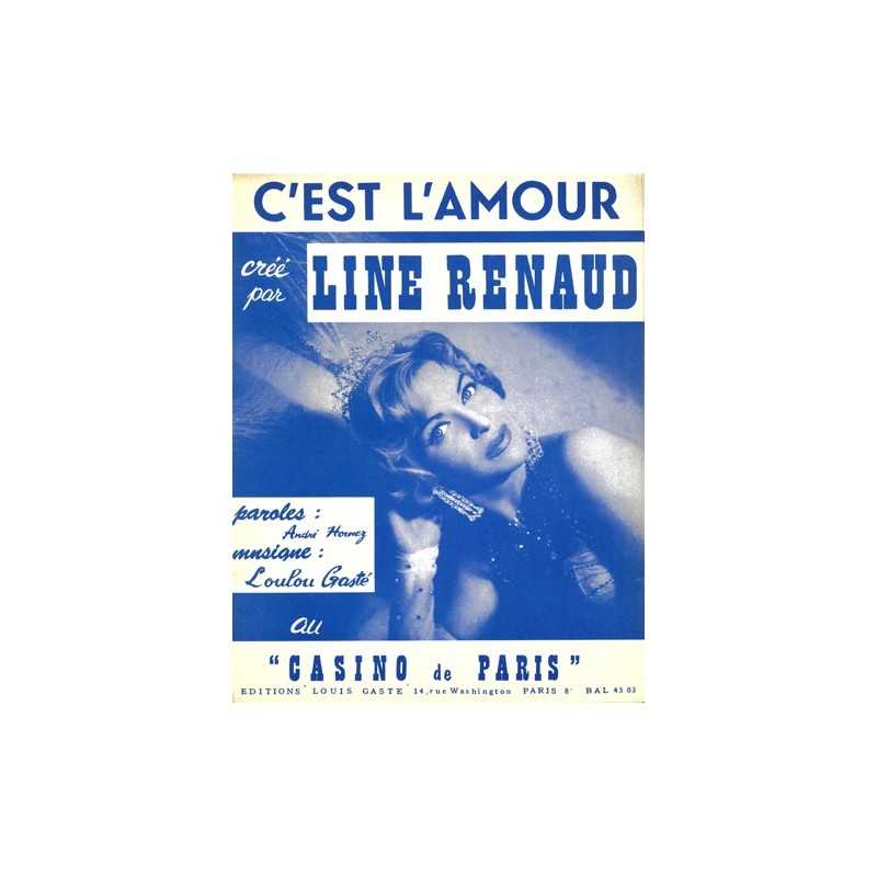 Partition C'EST L'AMOUR Line RENAUD