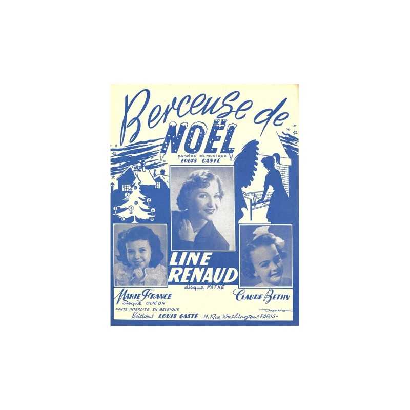 Partition BERCEUSE DE NOËL Line RENAUD