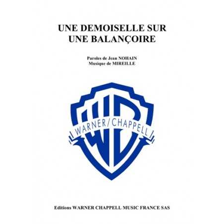 UNE DEMOISELLE SUR UNE BALANÇOIRE
