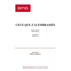Sheet music CEUX QUE J'AI EMBRASSÉS Helena NOGUERRA