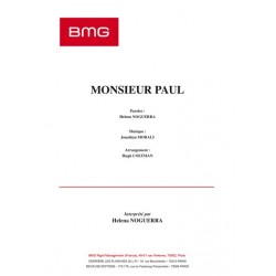 Sheet music MONSIEUR PAUL Helena NOGUERRA