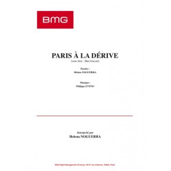 Sheet music PARIS LA DÉRIVE Helena NOGUERRA