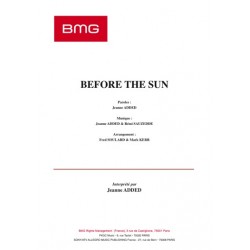 Sheet music BEFORE THE SUN Jeanne Added